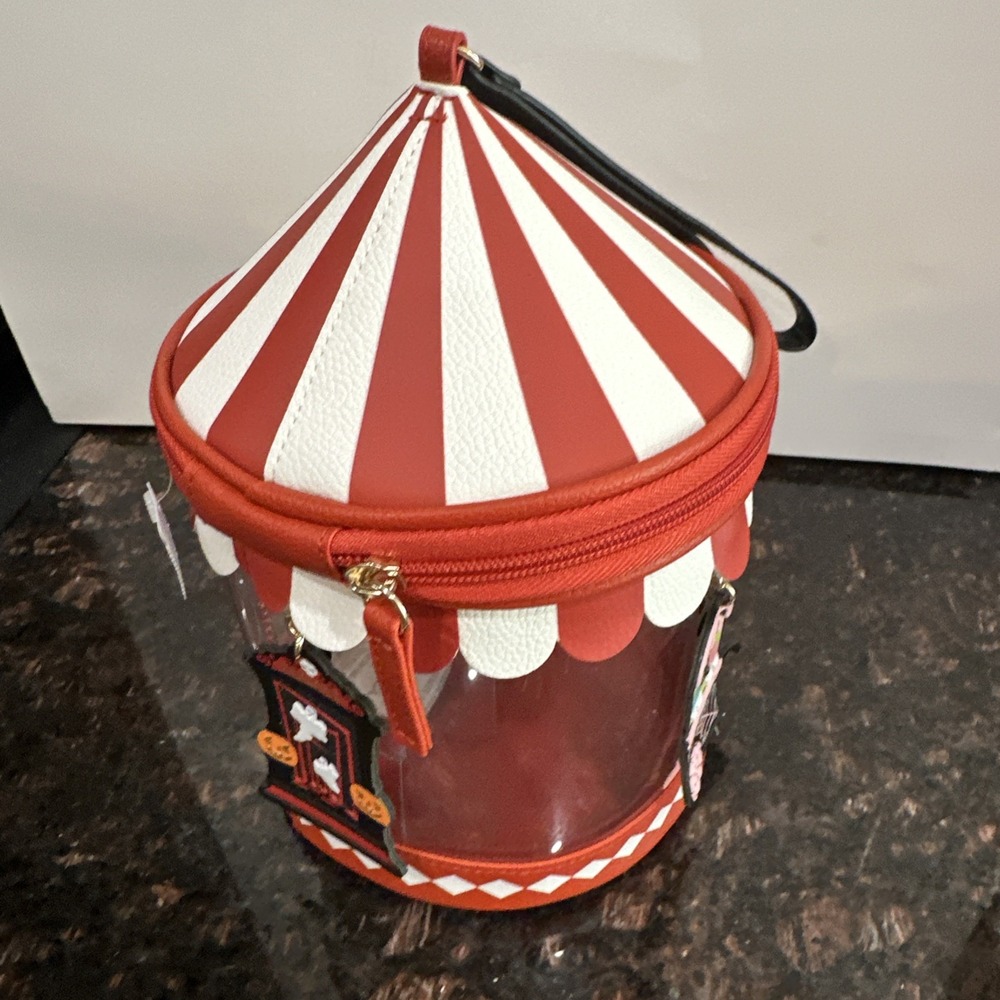 Bath & Body Works Halloween 2026 CAROUSEL TENT Wristlet Clear Purse Zip Bag NWT - Picture 4 of 9
